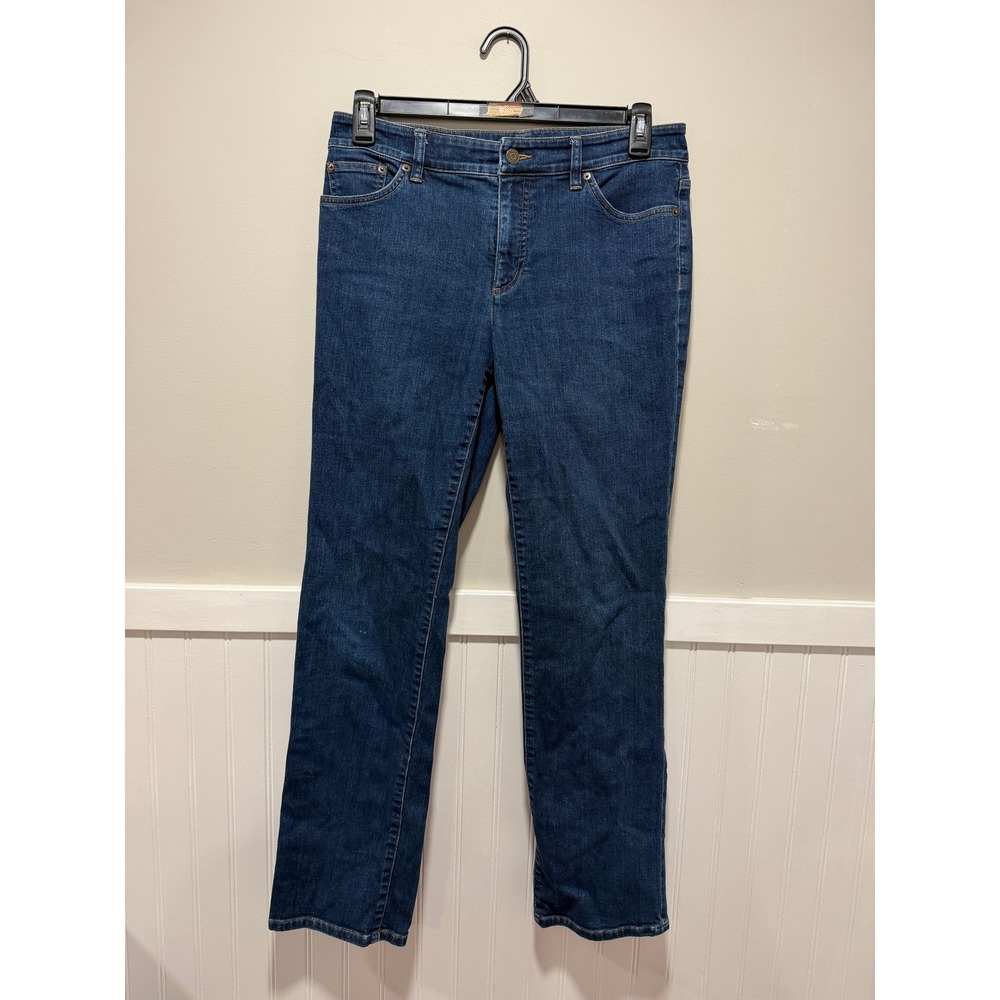 LRL Lauren Jeans Co Dark Wash Jeans Straight Leg Denim Women Size 10